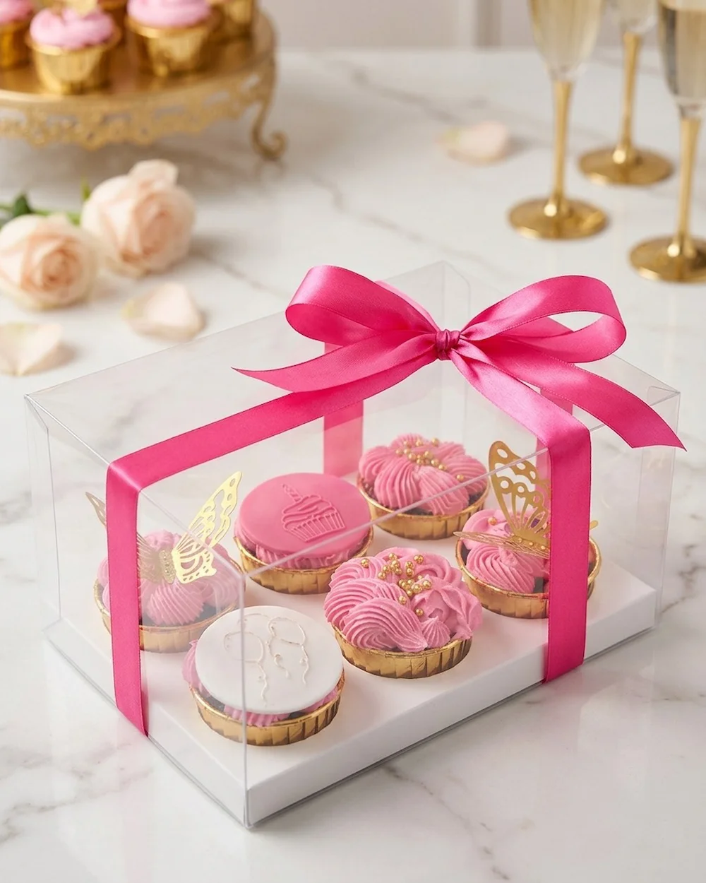 pure elegance cupcake platter