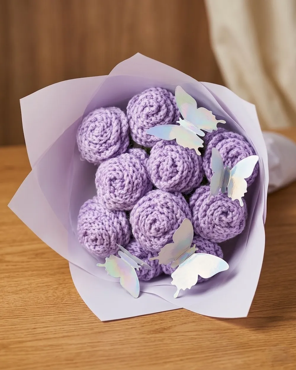 enchanted garden crochet flower bouquet